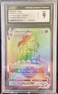 Alcremie VMAX 073/072 CHC MINT 9 Pokémon 2021 Rainbow Shining Fates - Image 1 of 2