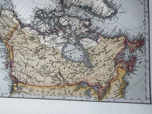 North Pole Arctic polar exploration map 1870 Berghaus nice detailed Stieler map - Picture 1 of 9