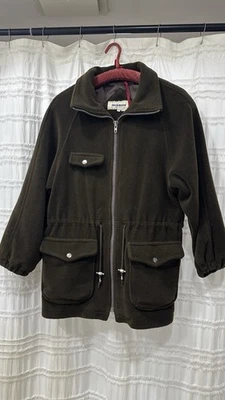 Chaqueta Mulberry Street Hecha en Rusia Marrón Polar Cremallera Mujer Bolsillos Profundos Foto 1 de 4