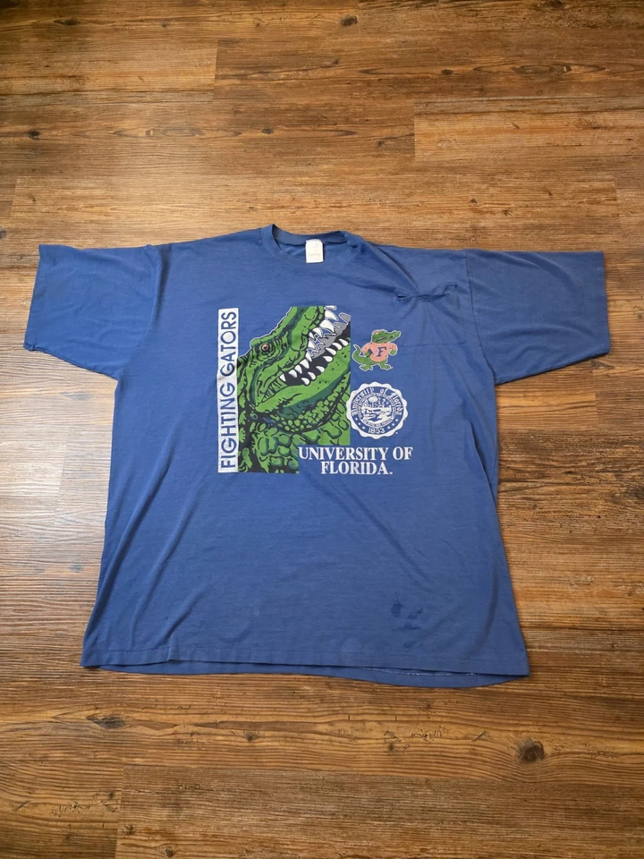 De colección. Camisa azul de fútbol americano universitario Fighting Gators Florida University talla 3XL alta Foto 1 de 4
