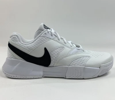 Nike Court Lite 4 Womens Size 8.5 Tennis Shoes Sneakers White Black FD6575-100 - Image 1 of 4