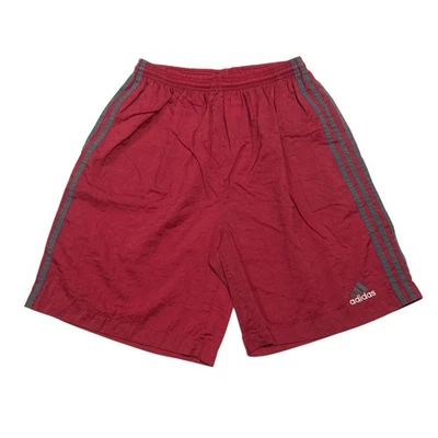 Adidas | Pantalones Cortos de Natación Rojo Cintura Elástica y Cordones | Para Hombre Talla M Foto 1 de 4