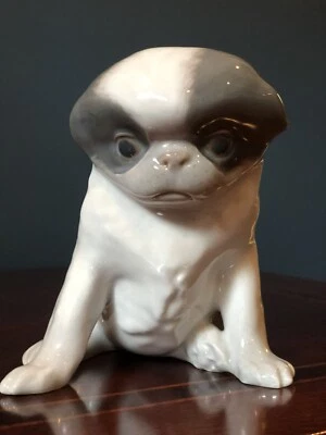 Figura de perro Royal Copenhagen #448 "Cachorro pekinés" - E. Nielsen Foto 1 de 4