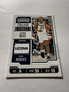 2024-25 Panini NIL UConn Collegiate Jayden Ross #23 College Ticket - Bild 1 von 3