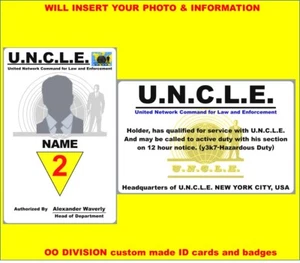 man from UNCLE, ID cards Custom Made with Your Photo - Picture 1 of 13