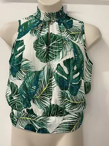 DOROTHY PERKINS Ladies Sleeveless Leaf Print Top Sizes 10-18 RRP £22 - Picture 1 of 7