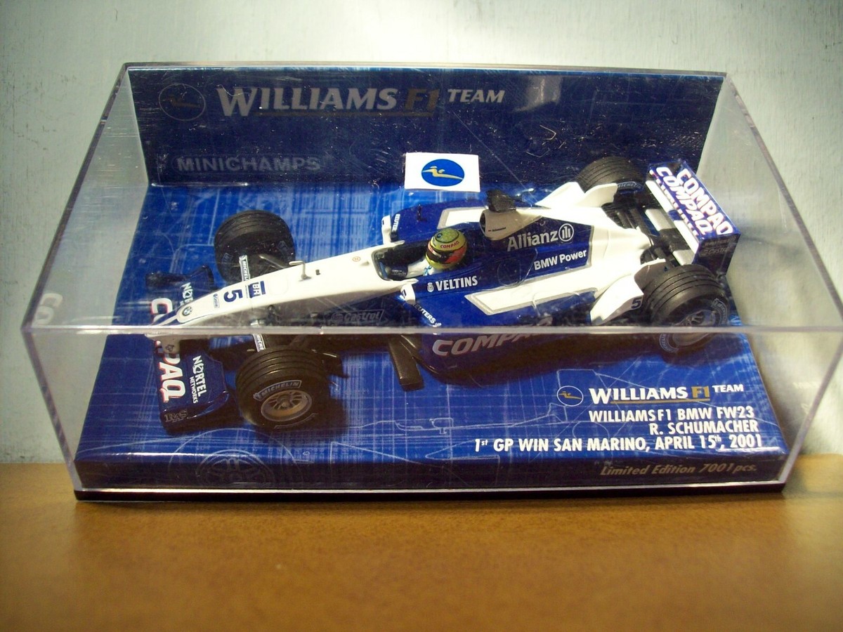 希少】ミニチャンプス 1/18 ウィリアムズ R.シューマハ F1 2001