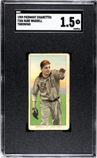1909 Piedmont Cigarettes (T206) Rube Waddell # Throwing SGC 1.5