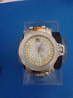 RELOJ TECHNO MASTER DIAMANTE BLANCO Y AMARILLO TM-2115 NUEVO Foto 1 de 2