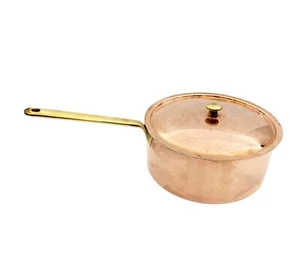 Spring Culinox Messinggriff Soßenpfanne mit Deckel 7,75" x 3,5" Schweiz #70 - Bild 1 von 15