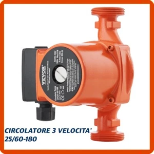 Circolatore per caldaia pompa elettropompa riscaldamento termocamino 25/60-180 - Foto 1 di 8