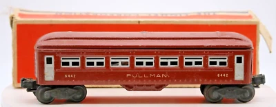 Lionel Post WarTin Litho Pullman Passenger Car 6442 w/ OG BOX O Gauge 1:48 Scale - Image 1 of 4