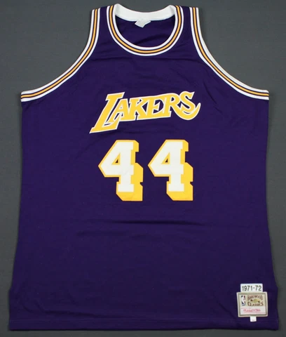 NEW Jerry West Los Angeles Lakers Authentic Mitchell Ness Sewn Jersey 54 Cover
