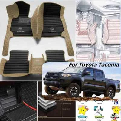 For Toyota Tacoma Pickup Carpets Auto Waterproof Custom Car Floor Mats Carpets Foto 1 de 4