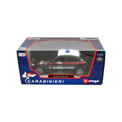 Bburago Alfa Romeo Giulia Quadrifoglio Carabinieri 1:24 Modellino Auto Burago - Immagine 1 di 3
