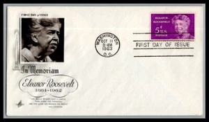 US FDC # 1236 5c Eleanor Roosevelt ArtCraft 1963, 0a563 - Picture 1 of 1