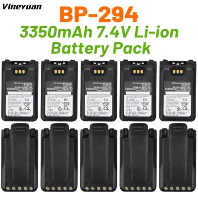 10X BP-294 3350mAh Li-ion Battery For Icom IC-F52D IC-F62D IC-M85 IC-F3400 Radio - Image 1 of 4