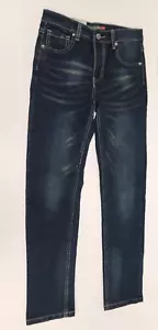 Cut & Sew Intelligence Boys Skinny Fit Denim Blue Jeans BJP-851L ~ Size 14 - Picture 1 of 13