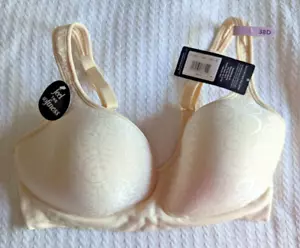 Bali Women's Comfort Revolution Full Cover Wire Free Bra, Light Beige/Swirl 38D - Picture 1 of 14