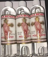 Holy Water by De Crusellas Spiritual Religion Blessings Self Help 8 Oz