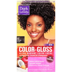 Dark and Lovely Color Gloss Ultra Radiant Color Creme #02 Natural Black, 1 kit - Picture 1 of 1