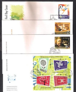 CYPRUS 2006 COMPLETE YEAR SETS OFFICIAL + UNOFFICIAL FDCs:12 SETS, 17 STAMPS+2MS - Picture 1 of 3