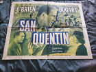 1937 Humphrey Bogart SAN QUENTIN Half sheet poster PAT O'BRIEN