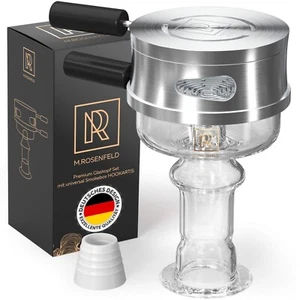 Shisha Kopf Set Phunnel Glas mit Smokebox mit einzigartigem Multi-Ring-Boden - Bild 1 von 6