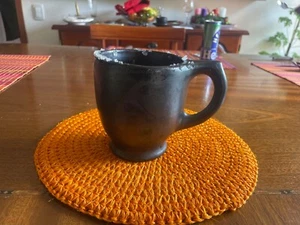 SET 4 Mug Handmade Unglazed Serving Bowl Rubicon Retro 12 Oz for Beer - Picture 1 of 8