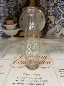 Vintage O-SO GRAPE SODA Bottle Lincoln Nebraska 1947 - Picture 1 of 3