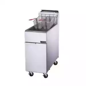 Commercial Fryer 50lb Liquid Propane Gas w/ 4 Tube Burners - Restaurant Fryer - Picture 1 of 8