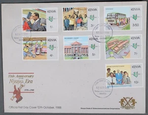 Mayfairstamps Kenya 1988 10th Anniversary Nyayo Era First Day Cover aas_39001 - Picture 1 of 2
