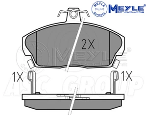 Meyle Frein Set Plaquettes,Essieu Avant Avec anti-grincement plaque 025 215 - Picture 1 of 1
