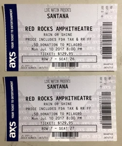 SANTANA - 7/10/2017 - Red Rocks Amphitheatre - Morrison, CO - Picture 1 of 2