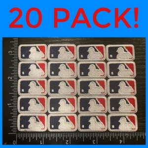 Lot Of 20 Small MLB Logo Embroidered Iron On Baseball Patch Back Of Hat - Picture 1 of 3