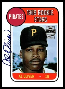 2001 Topps Archives Autographs Al Oliver Auto Pittsburgh Pirates #TAA118 - Picture 1 of 2