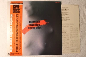 V/A Attention Swedisc Super Pilot Japanese orig' LP obi Eurobeat Disco Surf - Picture 1 of 1