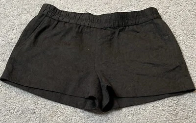 Pantalones Cortos Chinos J Crew Floral Para Mujer’s 8 Negros Jacquard Pull On Bolsillos Cottage Goth Foto 1 de 4