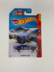 2015 Hot Wheels ’68 Mercury Cougar Blue – HW Race 181/250 - Picture 1 of 1