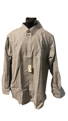 Morgan Hart Casual Men's Multicol Plaid Long Sleeve Dress Shirt Size L 34/35 #26 - Image 1 of 4