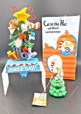 Medias de Navidad de hierro fundido Midwest Dr. Seuss Cat in the Hat + baratija Foto 1 de 4
