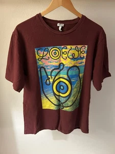 LOEWE T-Shirt Iconic EYE Herren XL weinrot rot Made in Portugal - Bild 1 von 7