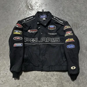 Pure Polaris Snowmobile Racing Embroidered Patches Logo Nascar Sponsors Jacket - Picture 1 of 7