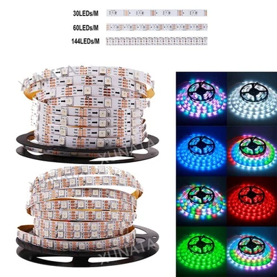 5V WS2812B RGB Individuell Adressierbarer LED Stripe Streifen Lichterkette Band - Bild 1 von 4