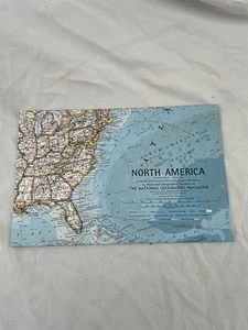 Vintage National Geographic Map North America April 1964 - Imagen 1 de 2
