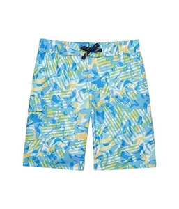 L.L.Bean Beansport Swim Shorts Kids 6X-7 Multicolor Camo Drawstring Waist QLW666 - Picture 1 of 10