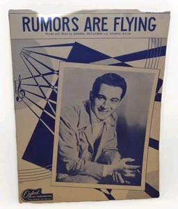Rumors Are Flying Bennie Benjamin George Weiss Sheet Music 1946 - Picture 1 of 2