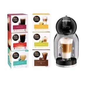 Dolce Gusto De'Longhi Mini Me Kaffeevollautomat Starterset grau & schwarz - BESCHREIBUNG LESEN - Bild 1 von 10