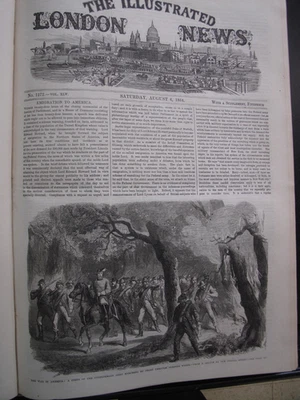 Illustrated London News July - December 1864 Civil War Confederacy Lee Lincoln - Image 1 of 4