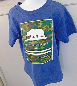 Volcom Stone blue S/S California Republic t-shirt boy sz 4 - Picture 1 of 5
